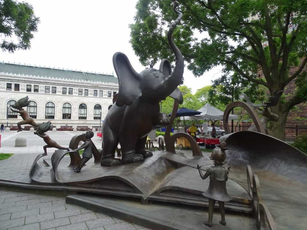 Some of the beautiful sculptures in the gardens of Dr. Seuss National Memorial Sculpture Garden