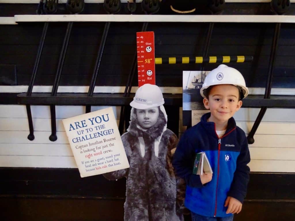 height measurement at New Bedford Whaling Museum