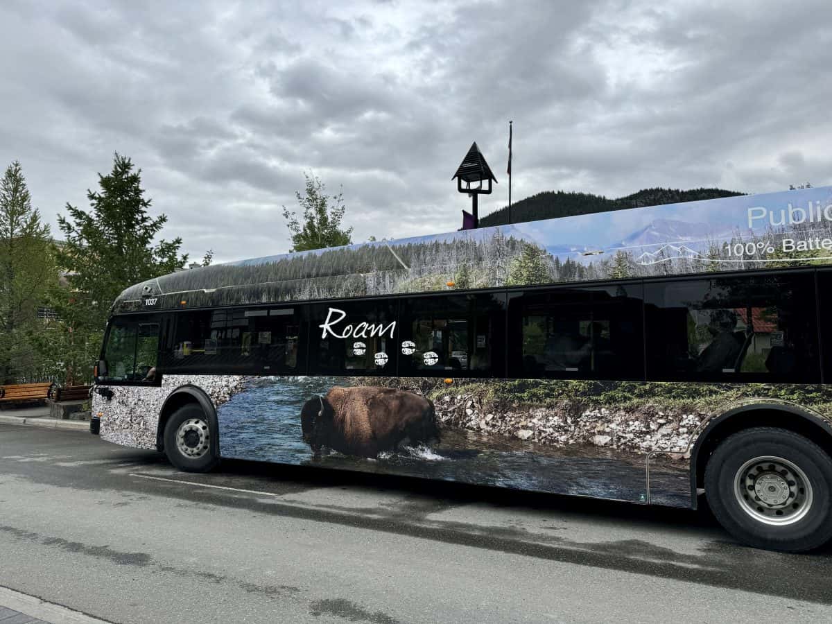 ROAM bus in Banff