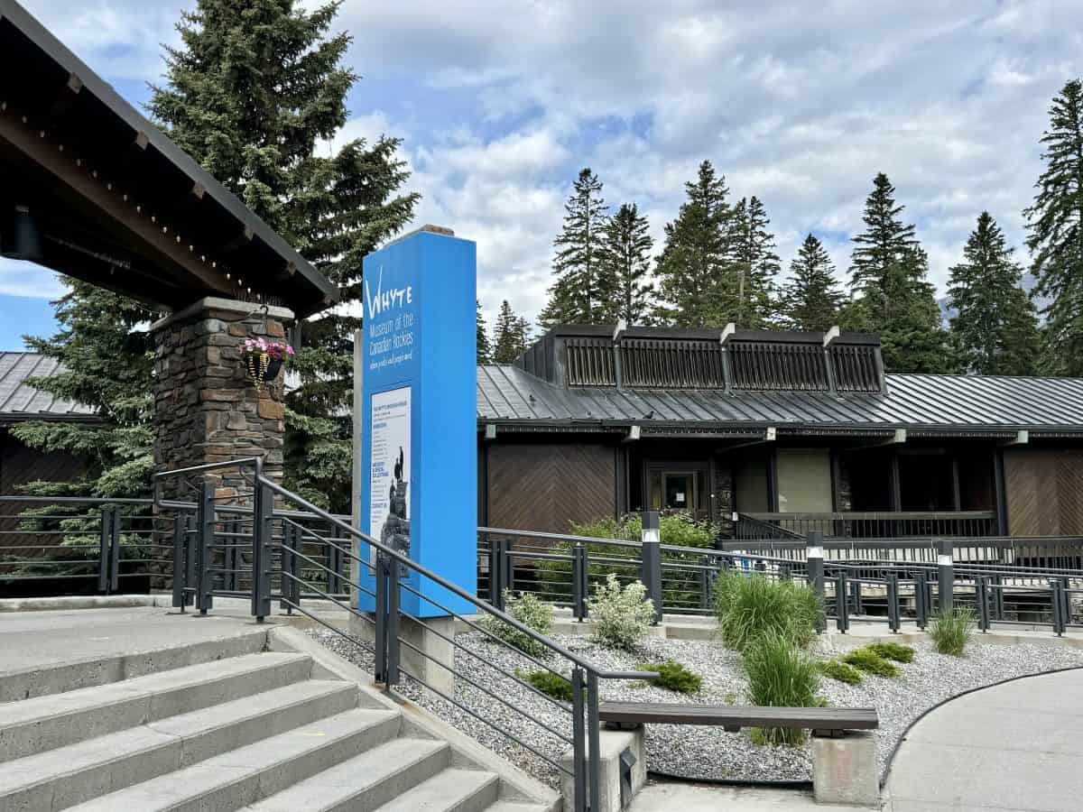 entrance to Whyte Museum of Canadian Rockies on Banff