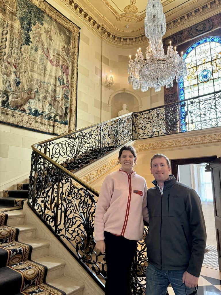 grand staircase of the Nemours Estate in Wilmington DE