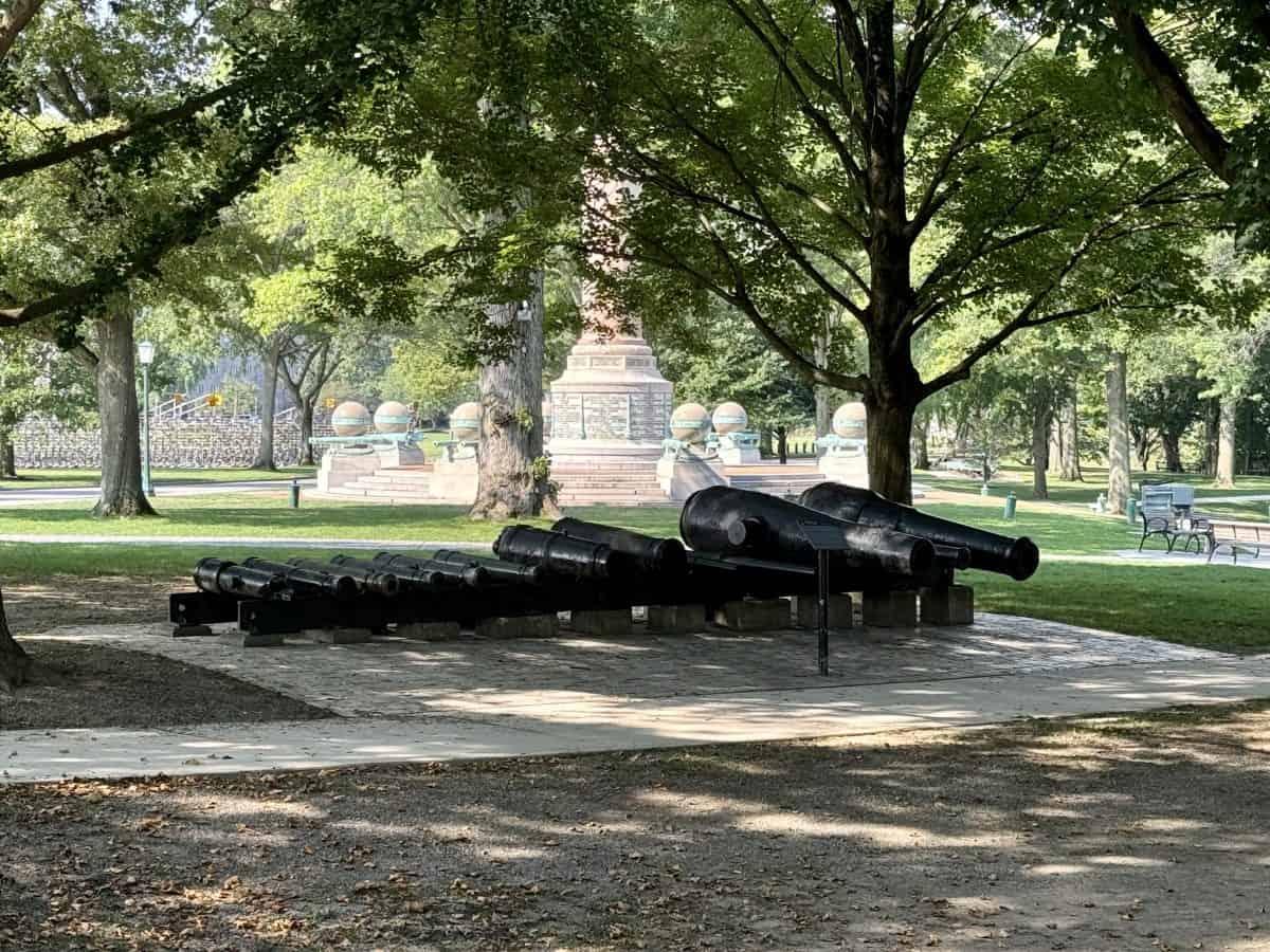 Trophy Point at West Point Military Academy in New York