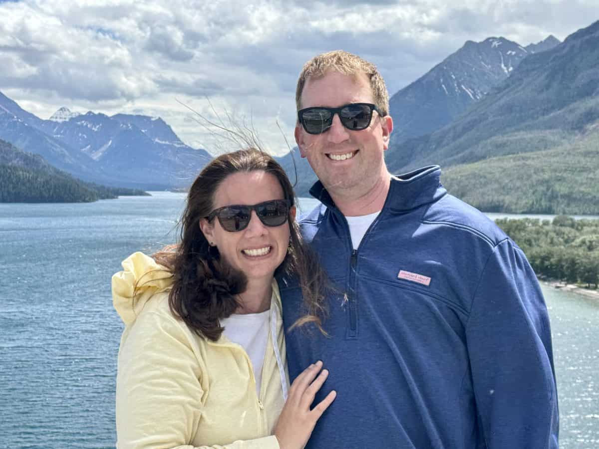 on the bluff at Waterton Lakes National Park in Alberta, Canada