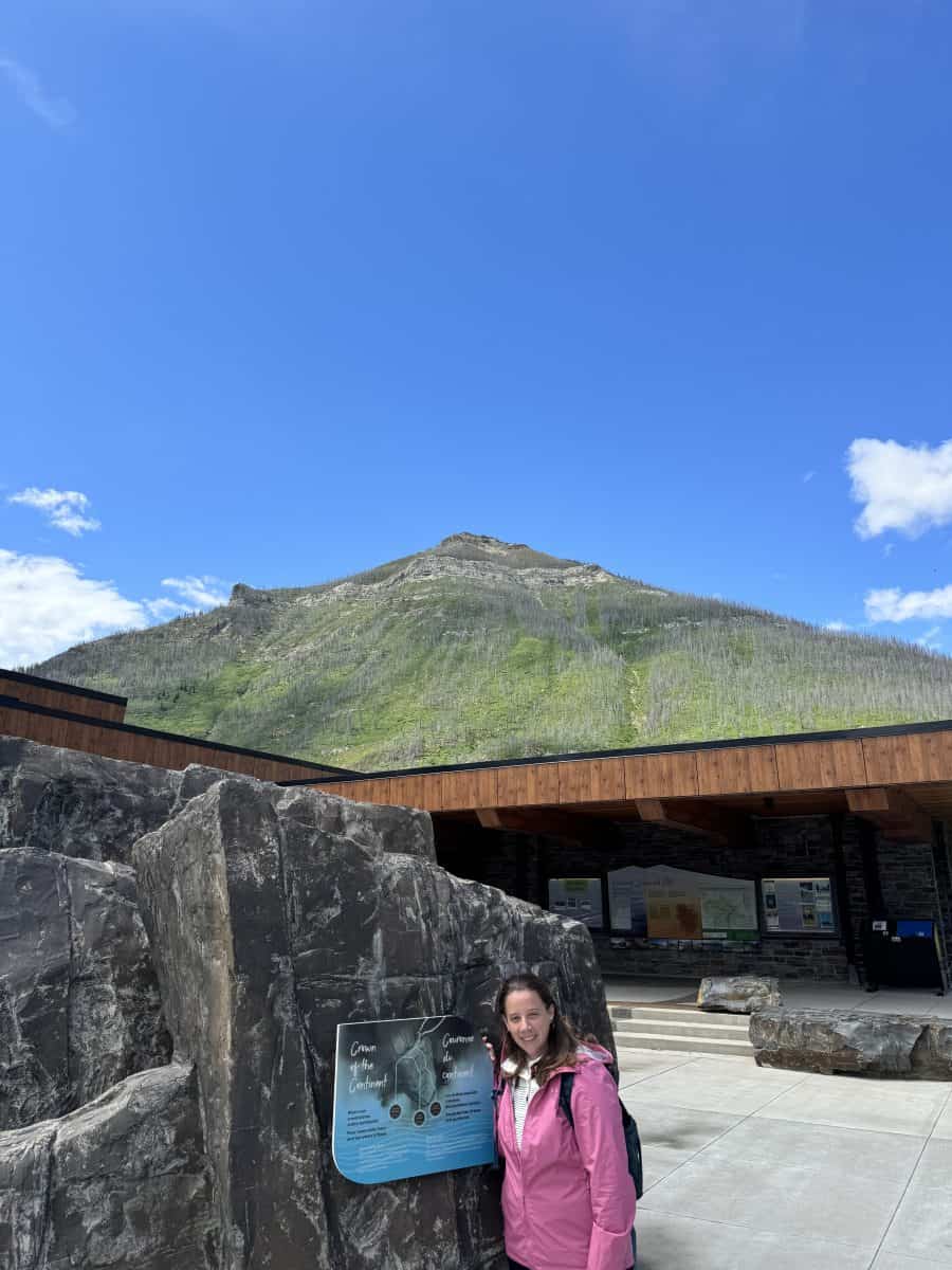 entrance to Visitor Center of Waterton Parks National Park in Alberta, Canada.