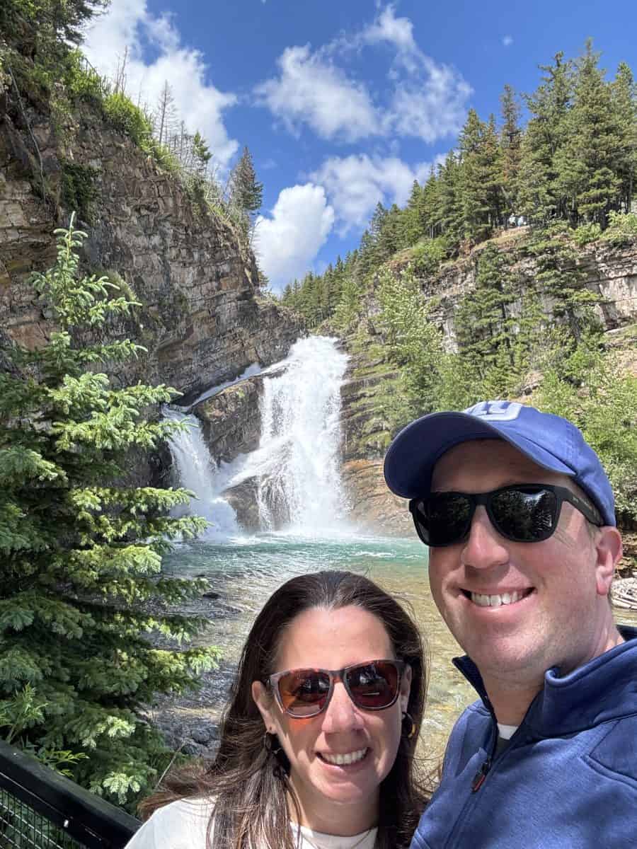 Cameron Falls inside Waterton Parks National Park in Alberta, Canada.