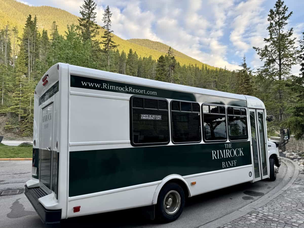 Banff shuttle to town in Banff, Alberta