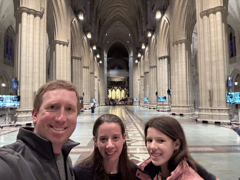 inside Washington National Cathedral in Washington DC