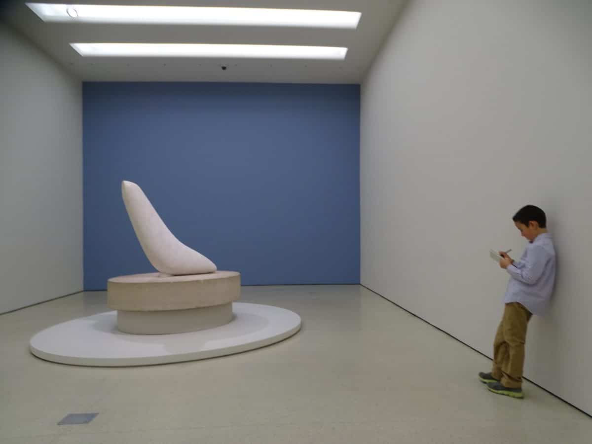 drawing inside the Guggenheim