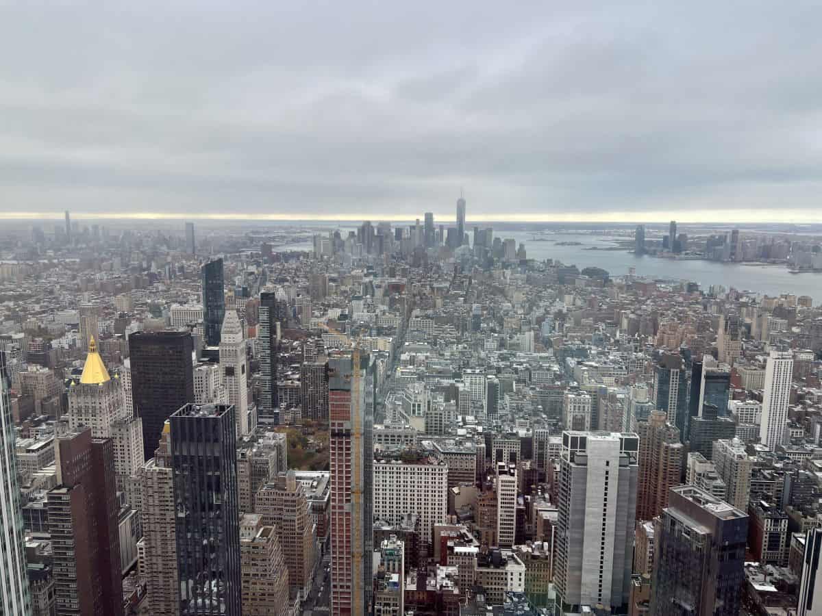 view of Manhattan from the Empire State Building