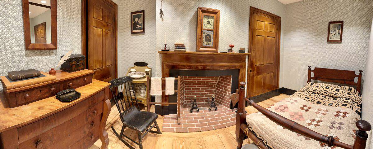 Boarding House exhibit at MOgan Cultural Center at Lowell National Historical Park in Lowell, Massachusetts
