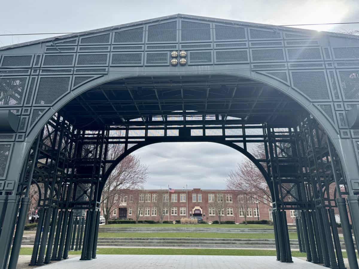 Boarding House Park at Lowell National Historical Park in Lowell, Massachusetts