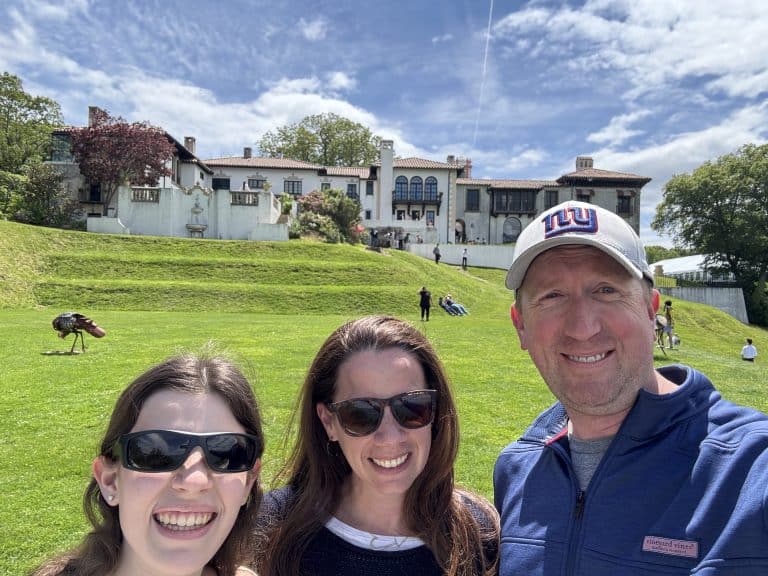 front lawn of Vanderbilt Museum on Long Island, New York