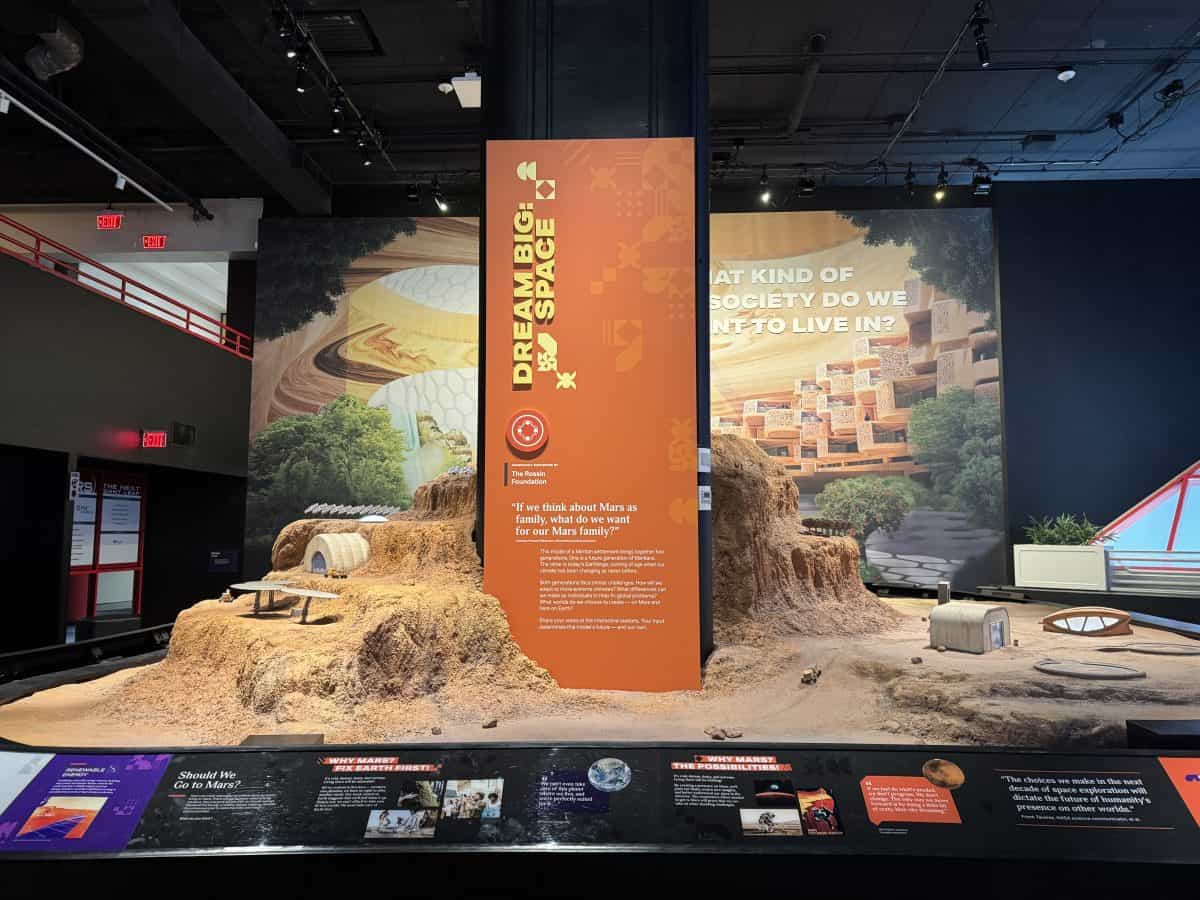 Mars exhibit at the Carnegie Science Center in Pittsburgh, PA
