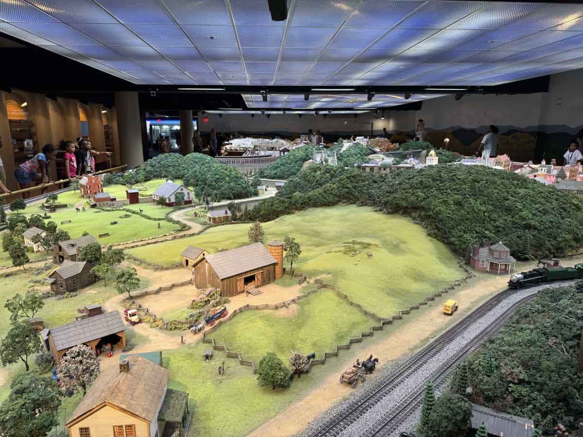Miniature Village and train exhibit at the Carnegie Science Center in Pittsburgh, PA