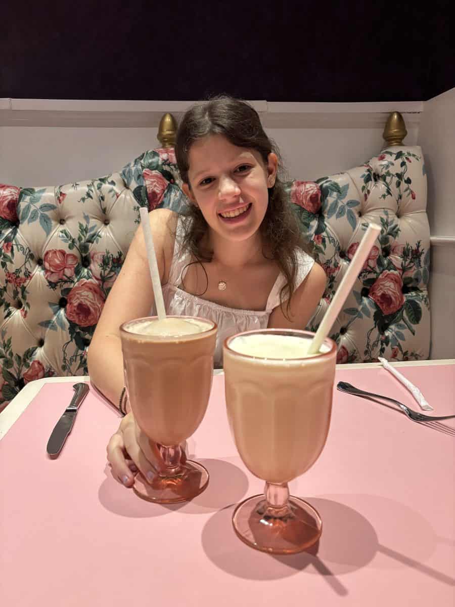 milkshakes at Drapers' at the Greenbrier Resort