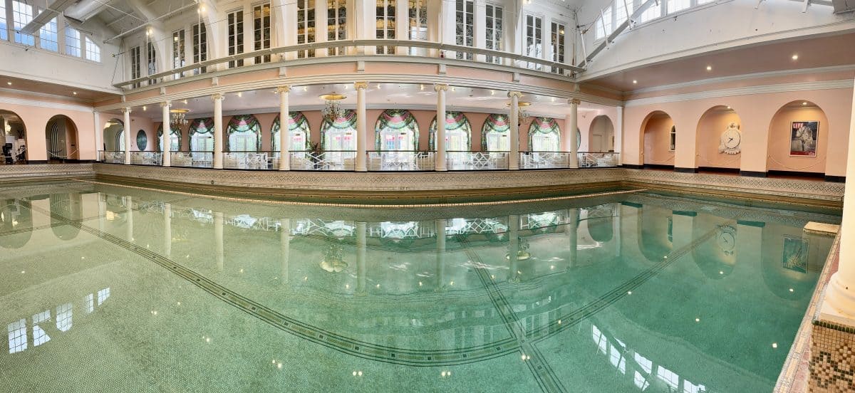 indoor pool at the Greenbrier Resort