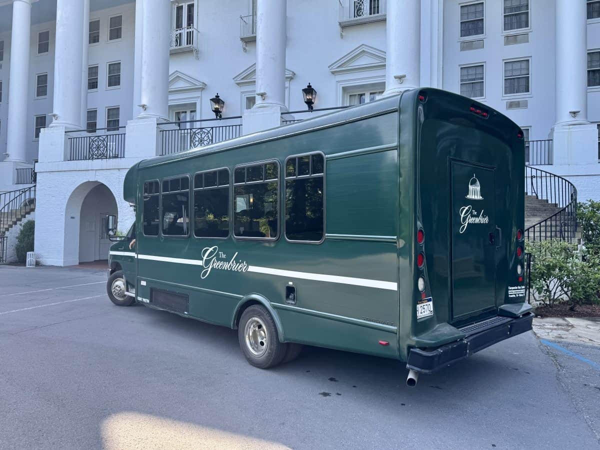 shuttle at the Greenbrier Resort