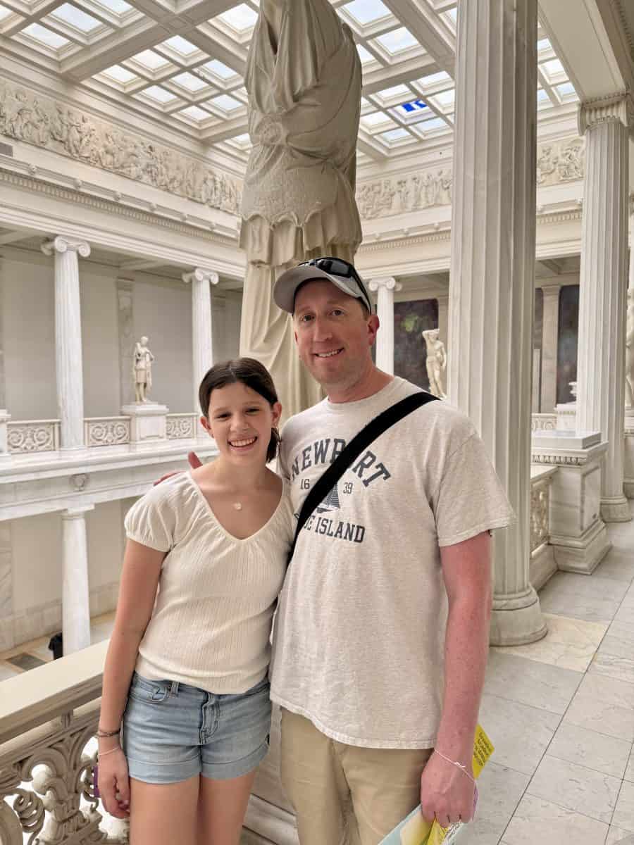 inside the Carnegie Museums of Art and Natural History in Pittsburgh, PA