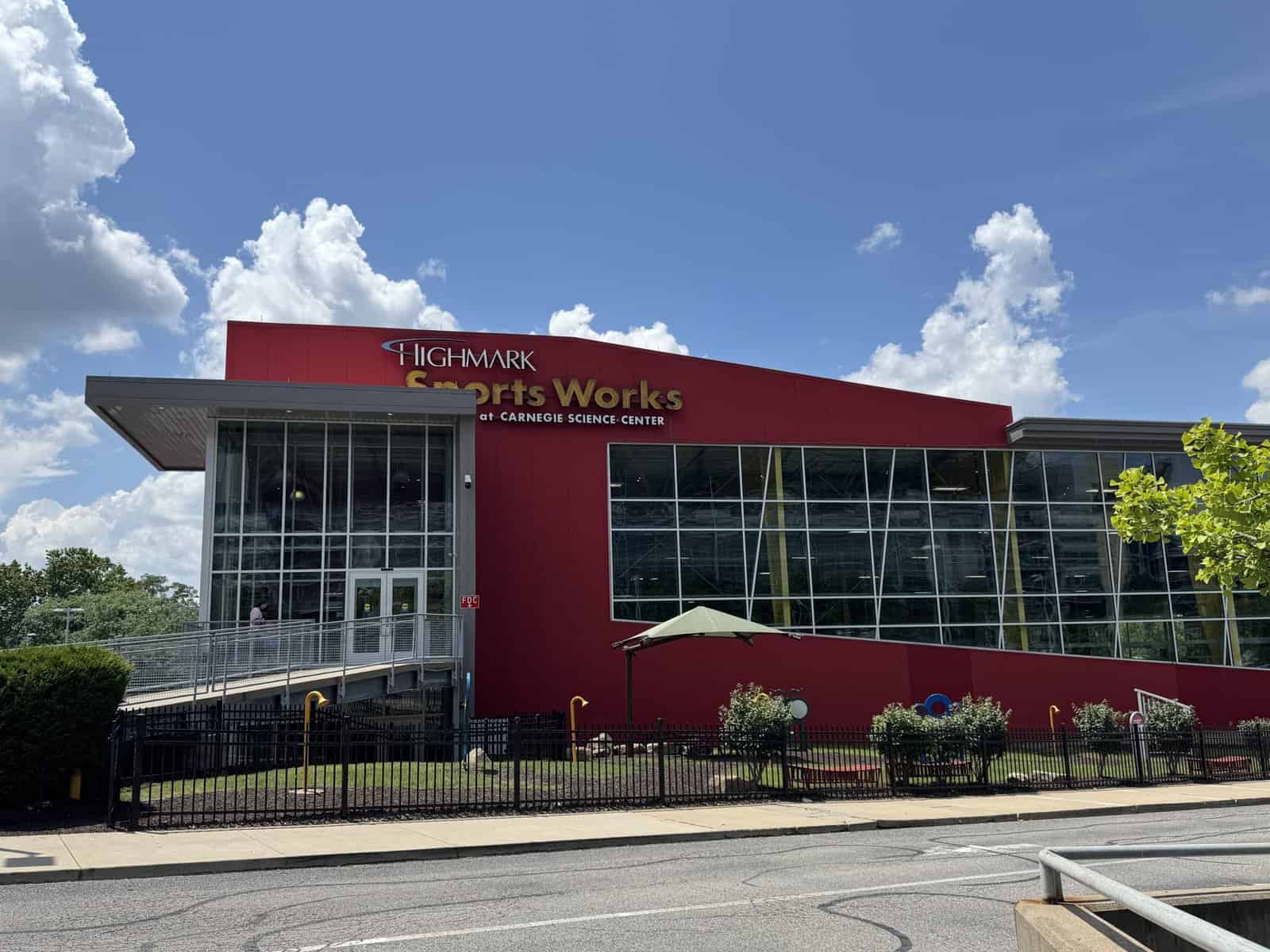 entrance to SportsWorks at the  Carnegie Science Center in Pittsburgh, PA