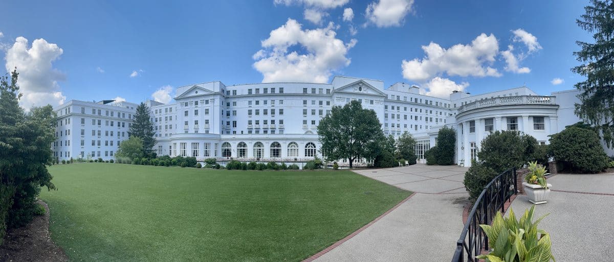backside of the Greenbrier Resort