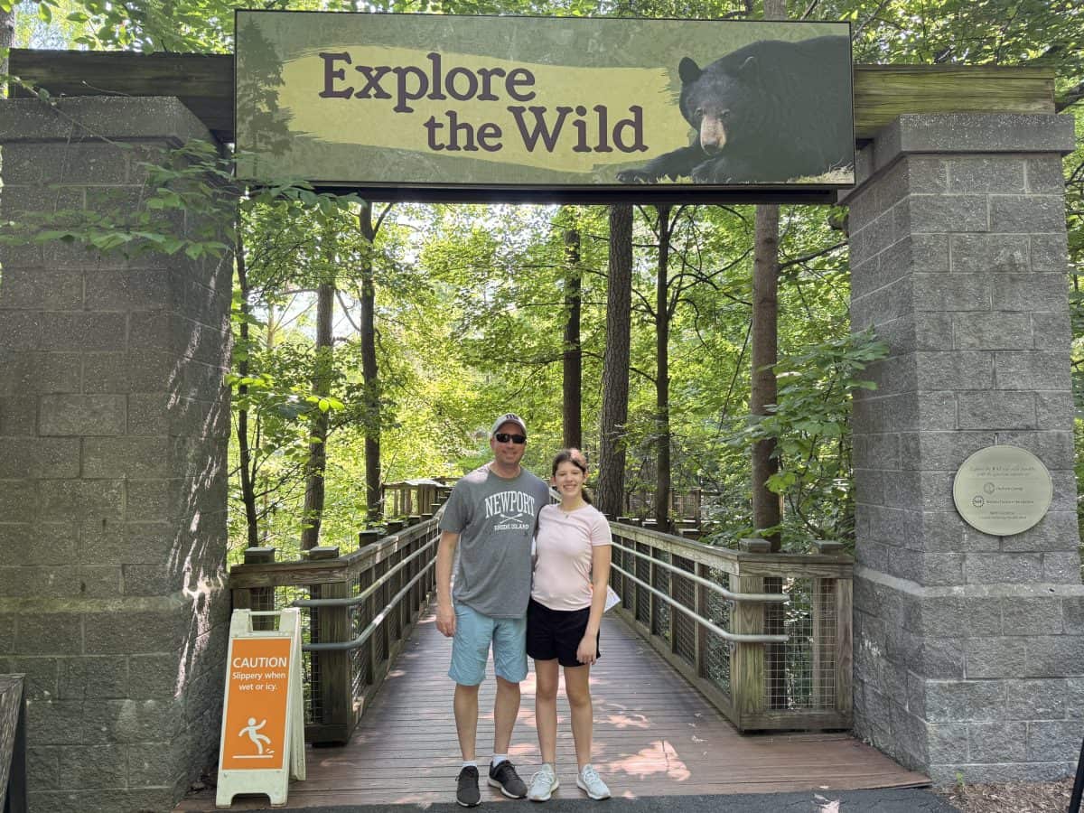 entrance to the Explore the Wild exhibit at the Museum of Life and Science in Durham, North Carolina