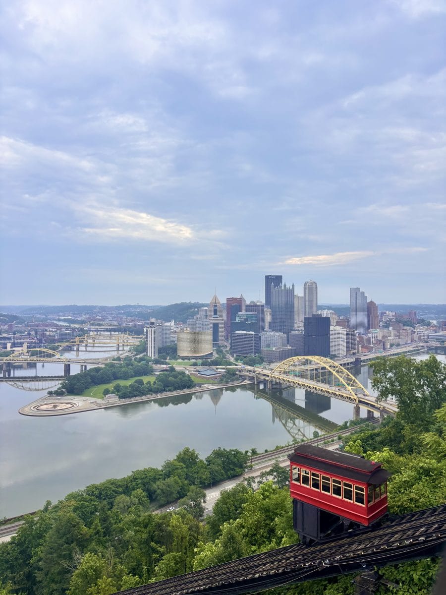 Duquesne Incline overlooking Pittsburgh, PA