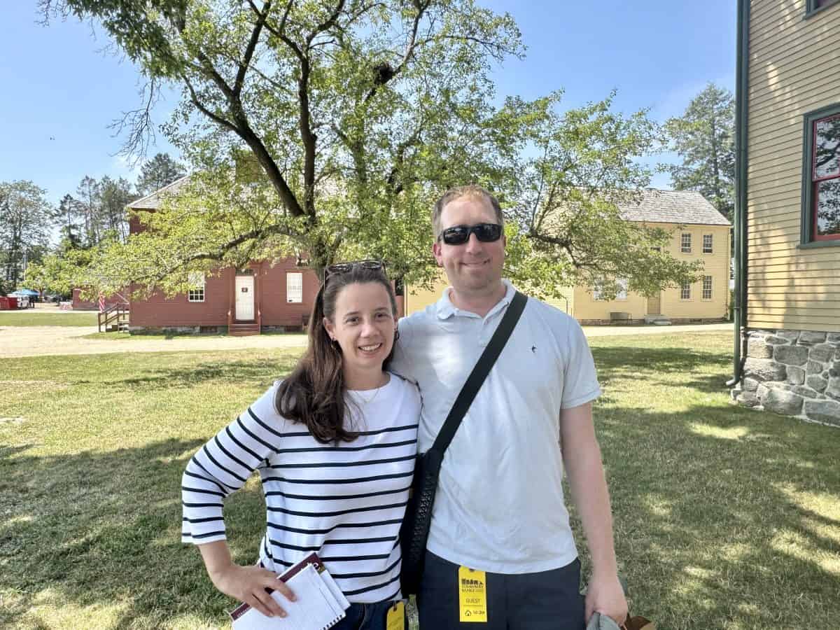 outside at Strawbery Banke Museum in Portsmouth, NH
