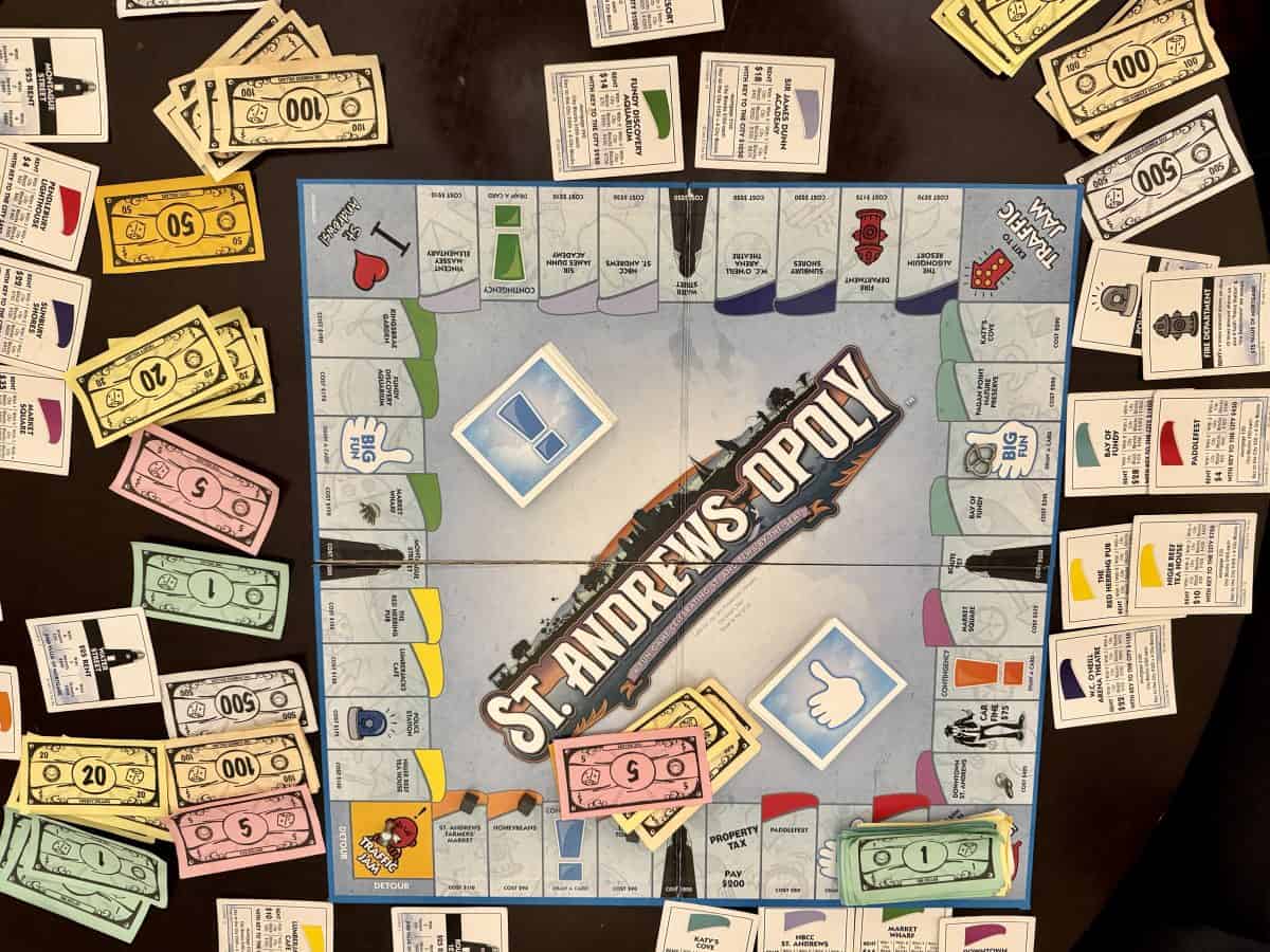 St. Andrews Monopoly gam at the Algonquin Resort in St Andrews, New Brunswick Canada