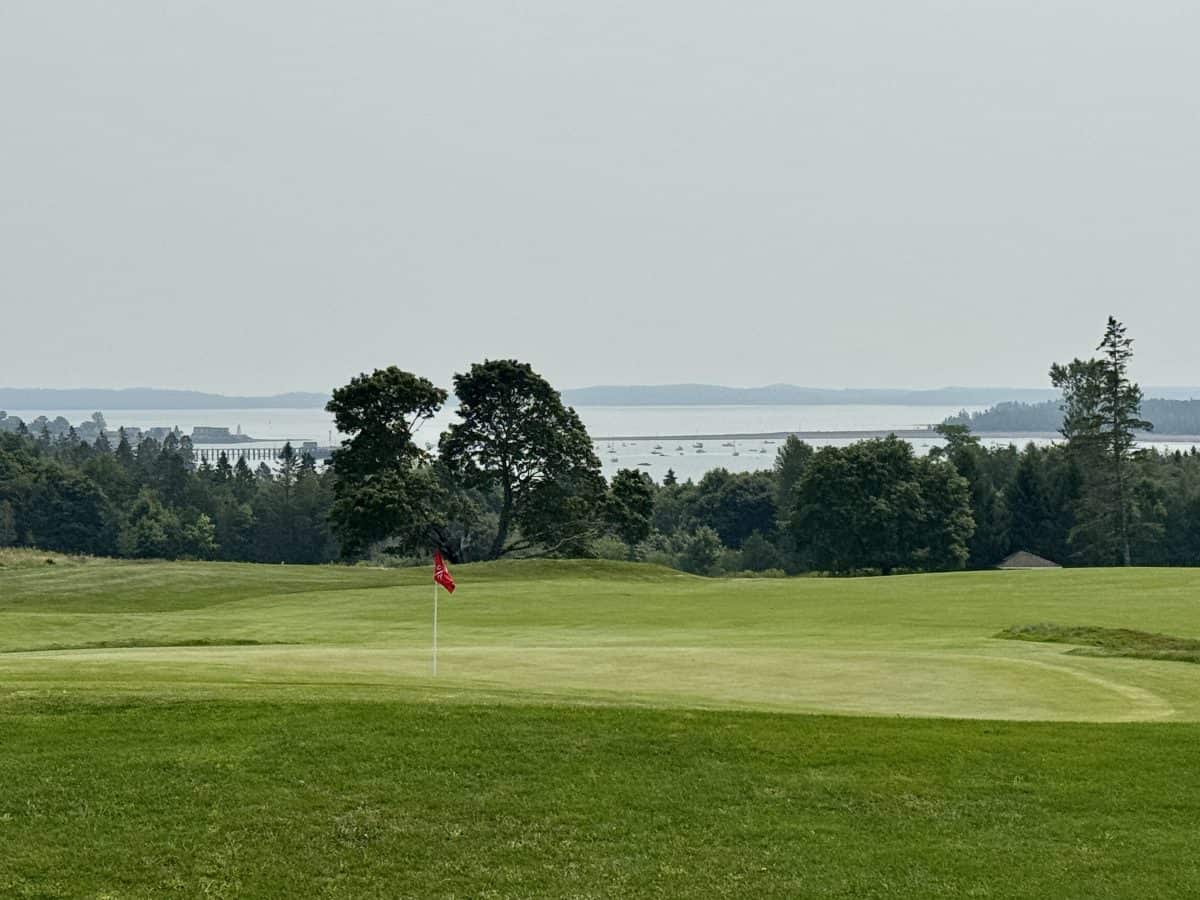 9th hole at the golf course at the Algonquin Resort in St Andrews, New Brunswick Canada