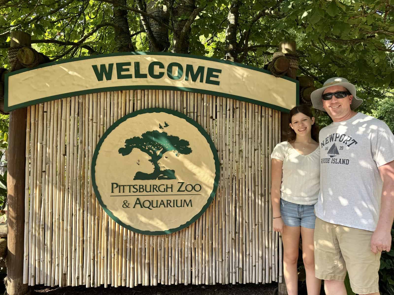 entrance to the Pittsburgh Zoo and Aquarium in Pittsburgh, PA