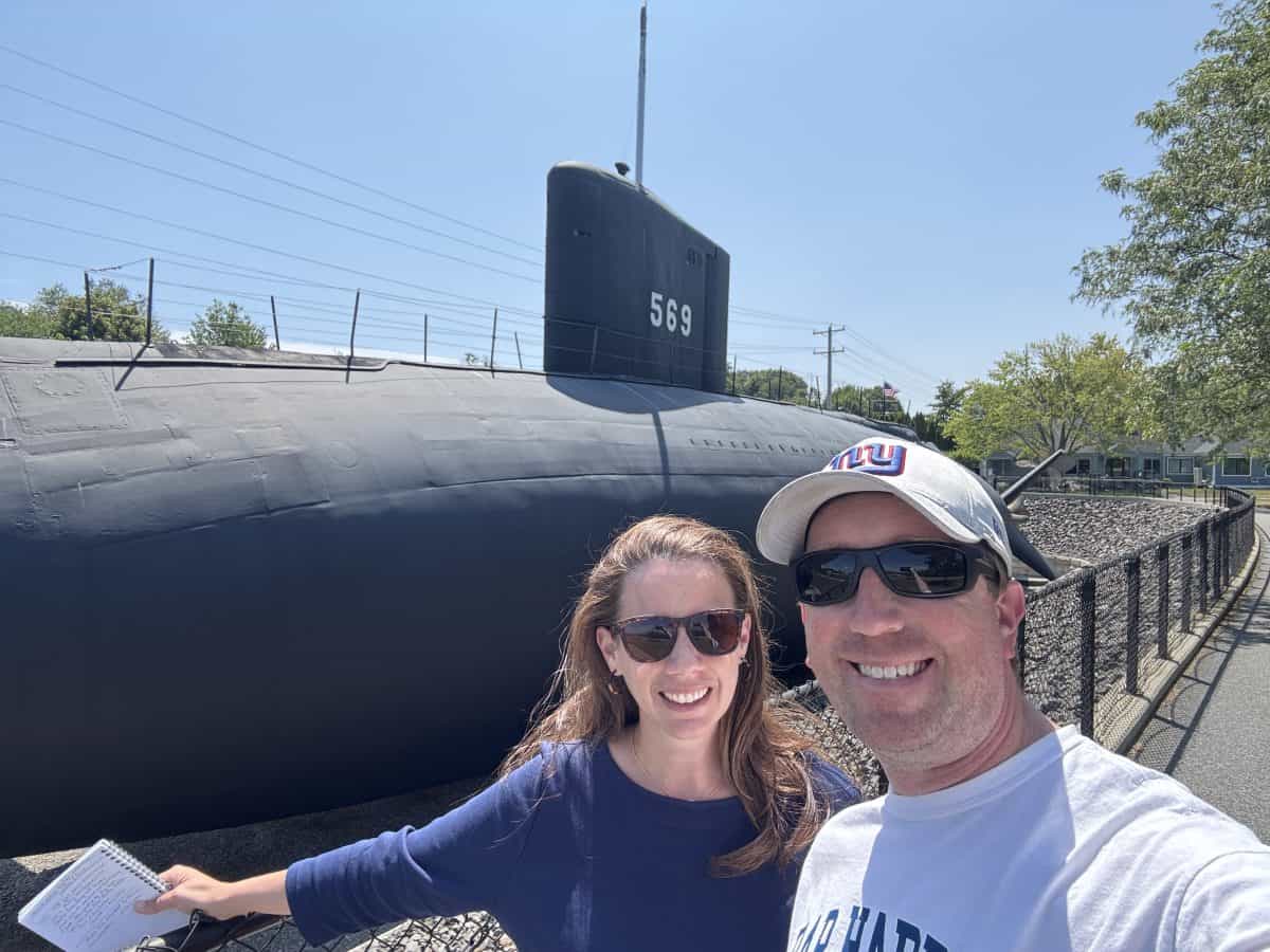 outside the USS Albacore Park in Portsmouth, NH