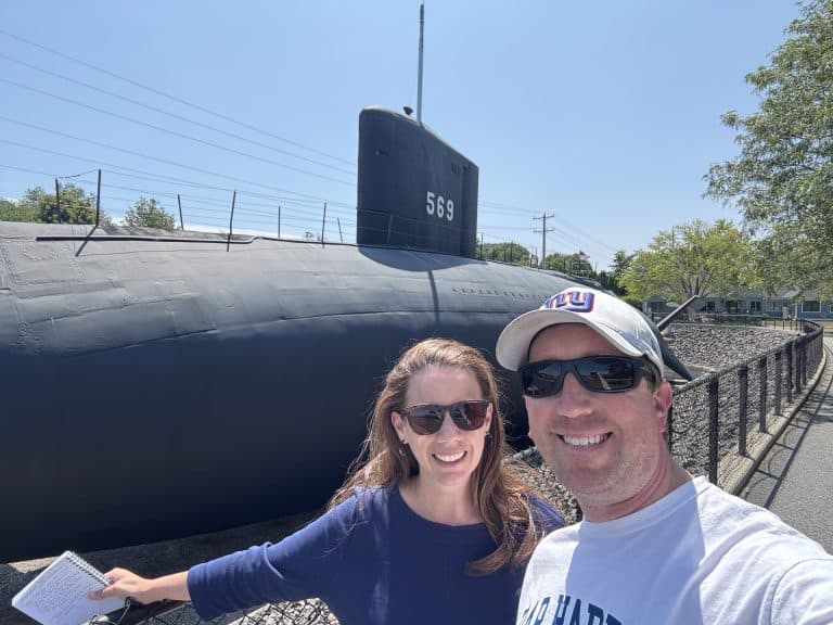 outside the USS Albacore Park in Portsmouth, NH