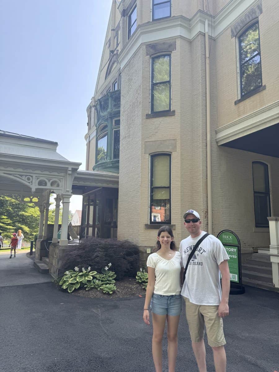 outside Clayton at the Frick Pittsburgh Museums and Gardens in Pittsburgh, PA
