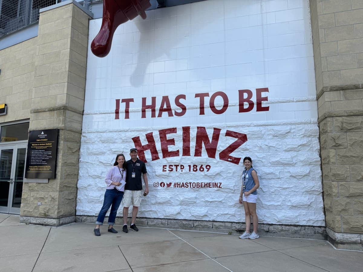 Heinz sign at at Acrisure Stadium in Pittsburgh, Pennsylvania