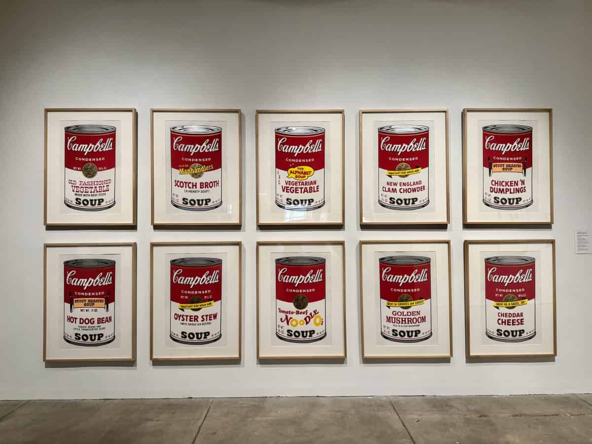 Campbell Soup artwork at the Andy Warhol Museum in Pittsburgh, PA