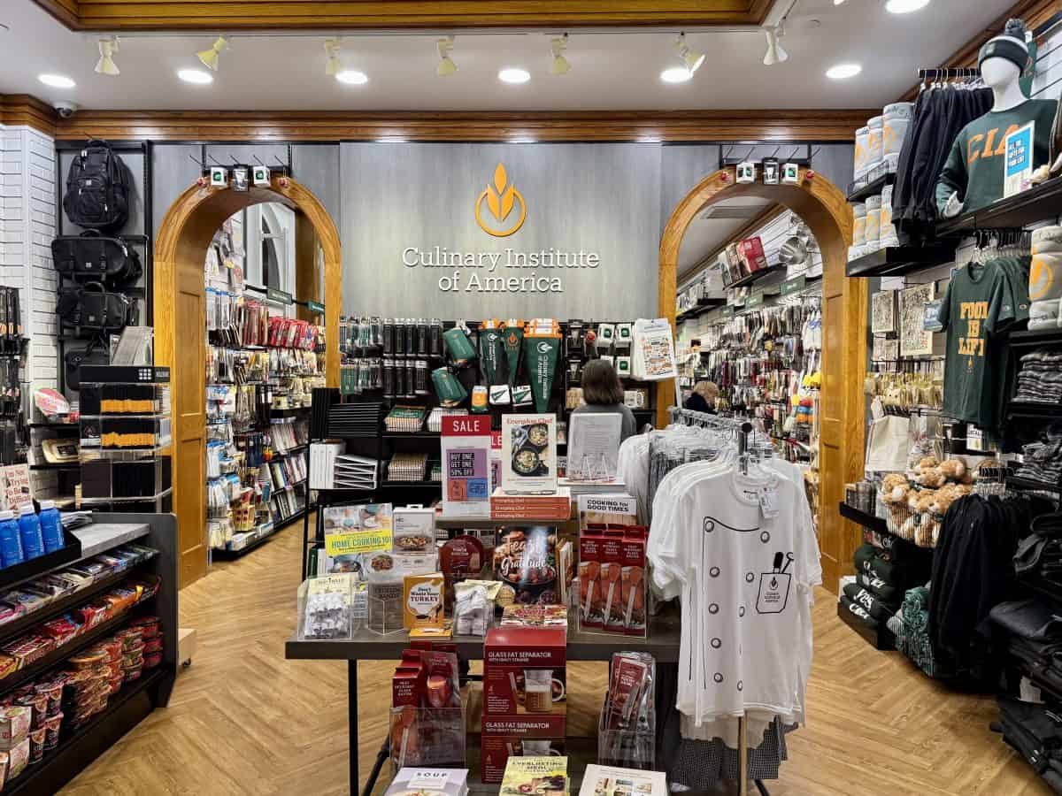 bookstore at Roth Hall of the Culinary Institute of America in Hyde Park, New York