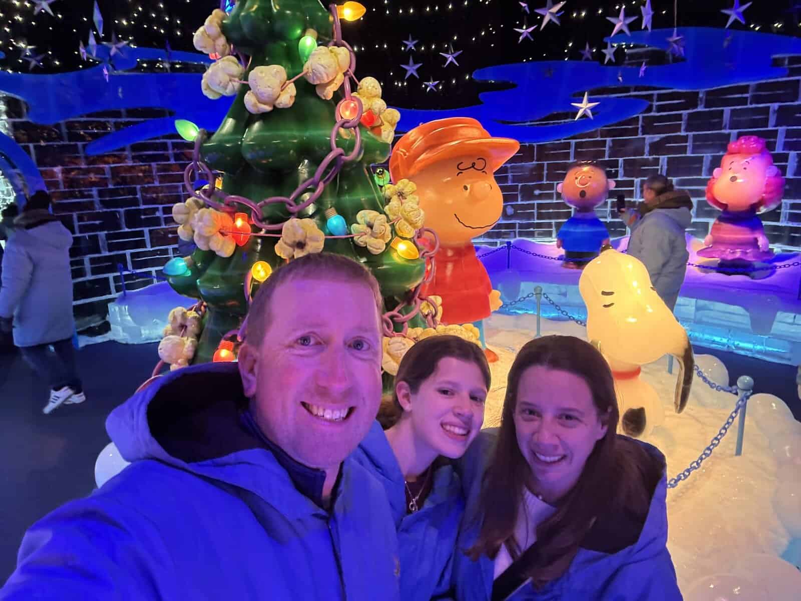 inside the ICE! exhibit at the Gaylord National Resort and Convention Center in National Harbor Maryland