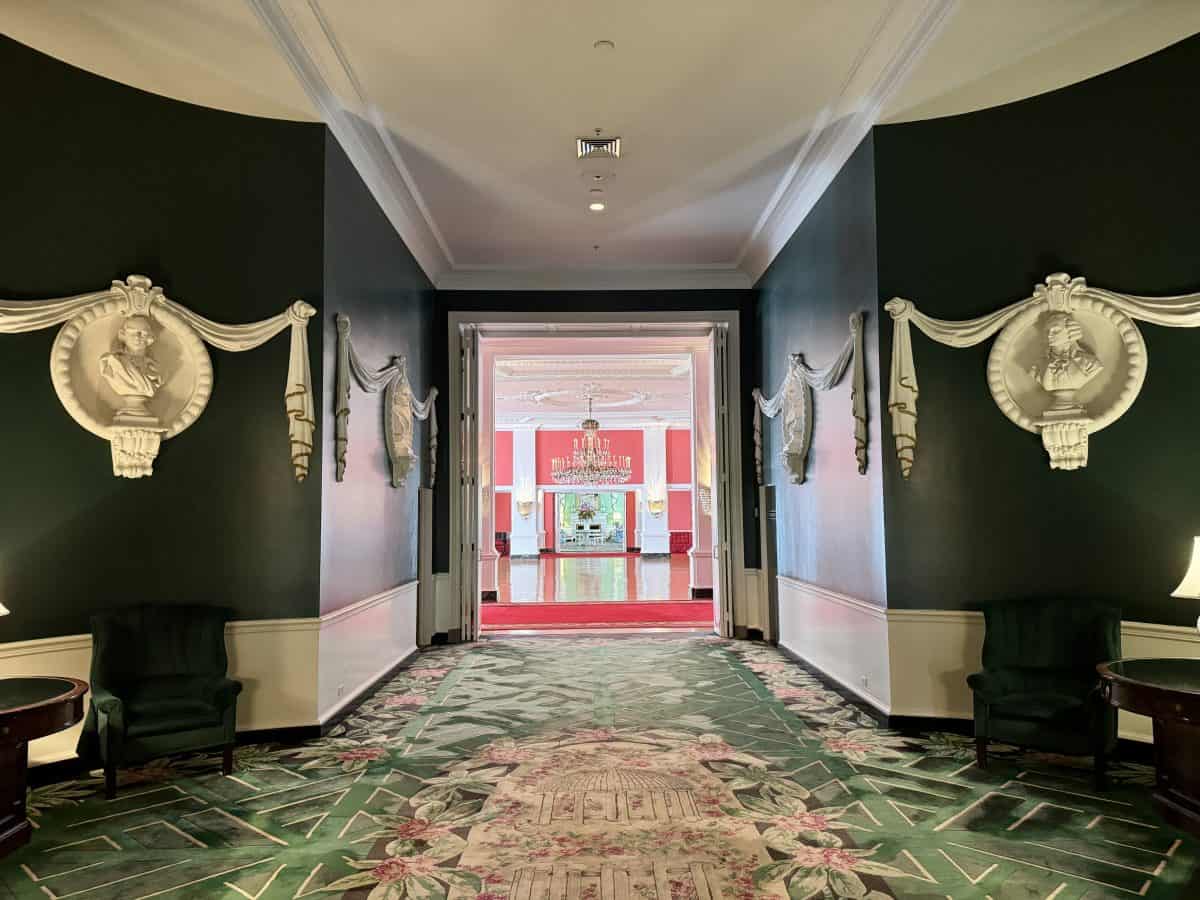 presidential busts at The Greenbrier in WV