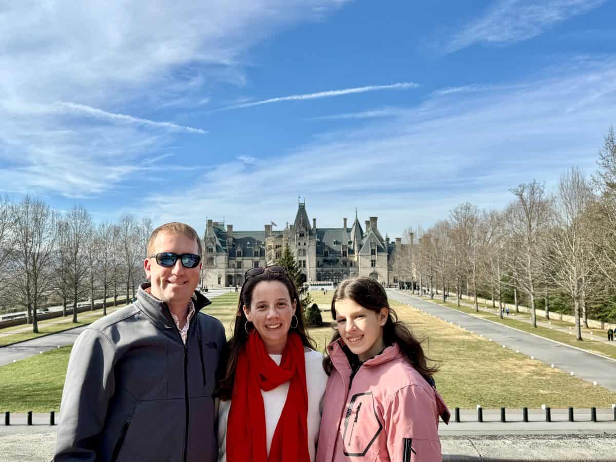 outside view of the Biltmore Estate in Asheville NC