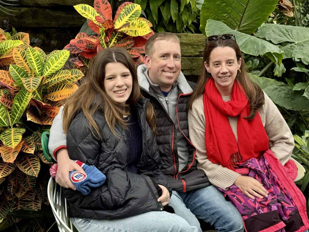 our family at The Mitchell Park Domes in Milwaukee, Wisconsin