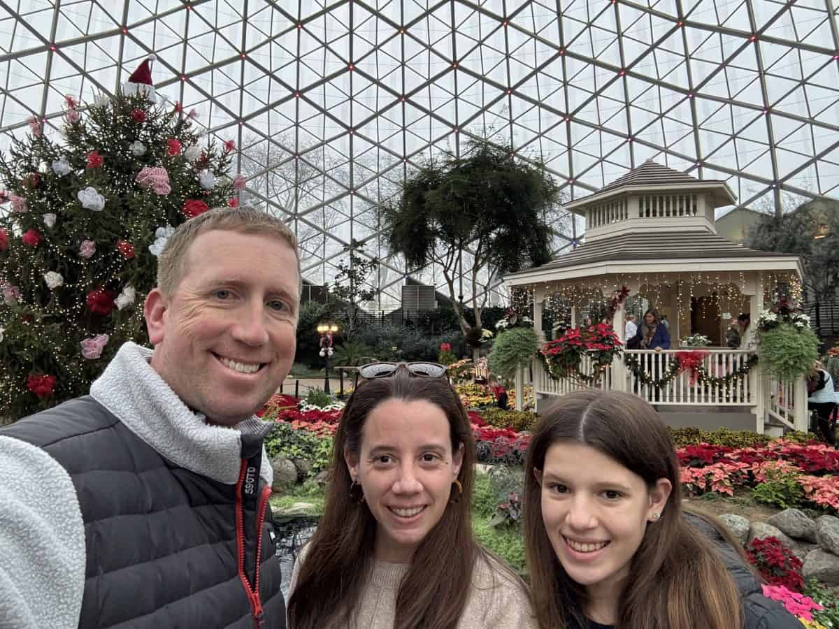 inside the show dome at The Mitchell Park Domes in Milwaukee, Wisconsin