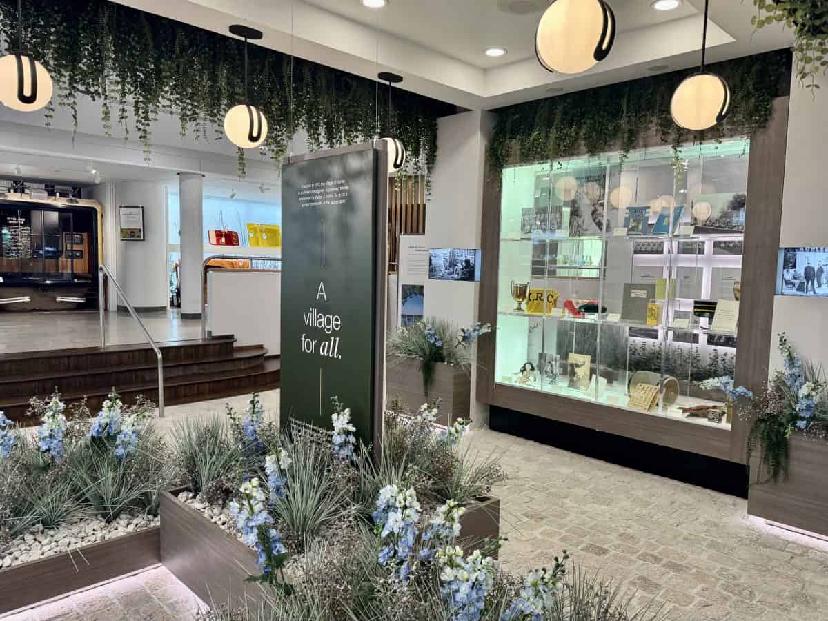 exhibit in the History of Kohler museum at the Kohler Design Center in Kohler, Wisconsin