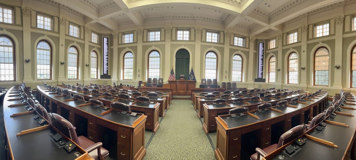 House Chamber in Maine State House in Augusta, Maine