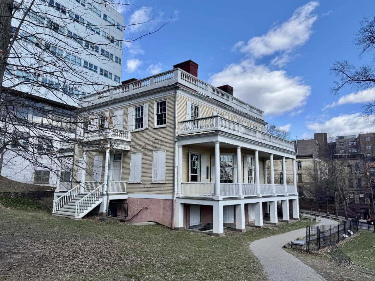 side view of the Hamilton Grange National Monument in New York City