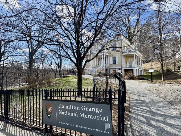 entrance to the Hamilton Grange National Monument in New York City