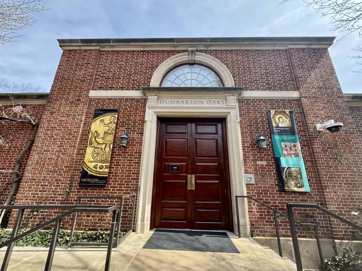 entrance to the museum at Dumbarton Oaks Gardens in Washington, DC