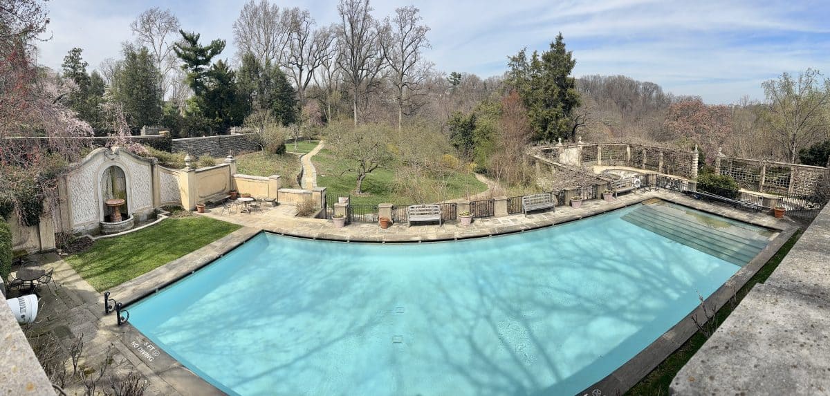 pool at Dumbarton Oaks Gardens in Washington, DC