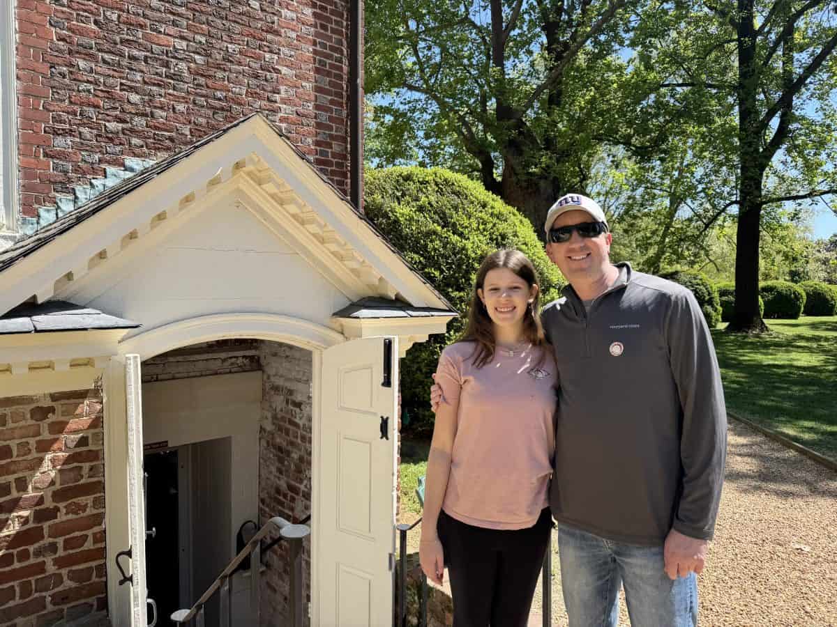 outside the Basement Museum at Berkeley Plantation in VA