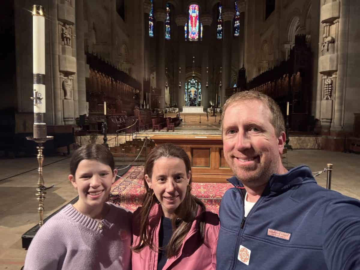 inside the Cathedral of Saint John the Divine in New York City