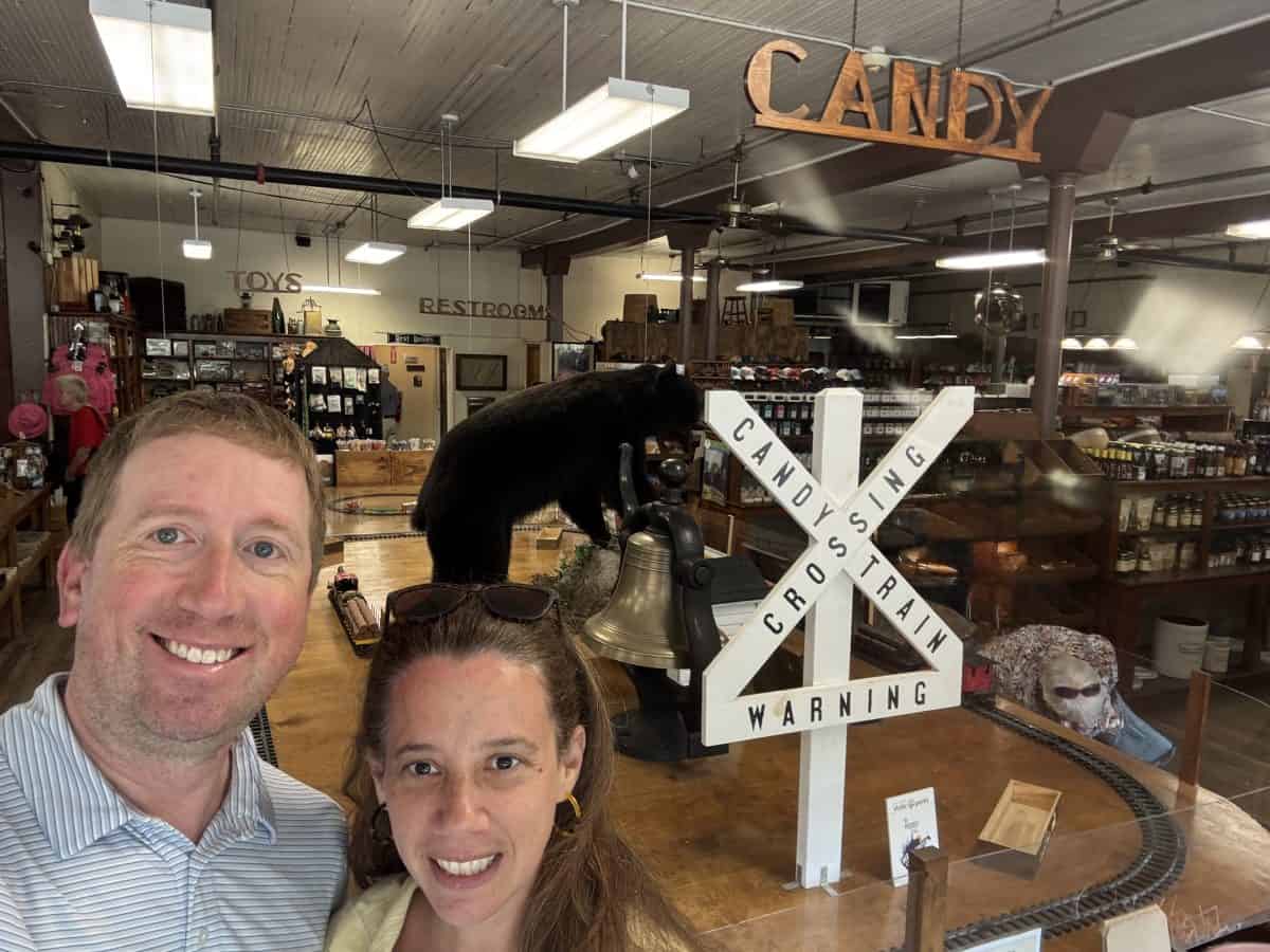 inside the Company Store at Cass Scenic Railroad State Park in WV